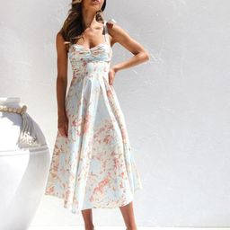 Mast & Harbour Floral Printed Fit & Flare Midi Dress-image-57