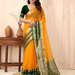 Sadika Woven Design Organza Banarasi Saree-28