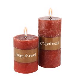 Perenne Design Brown Gingerbread Scented Pillar Candle-38
