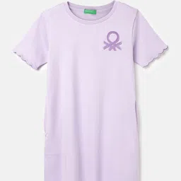 United Colors of Benetton Girls Cotton T-shirt Dress-picture-45