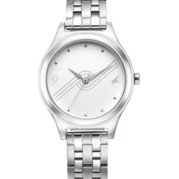 Fastrack Women Embellished Dial & Bracelet Style Straps Analogue Watch 6152SM07-33