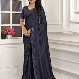 Pionex Embellished Pure Chiffon Ready to Wear Saree-image-16