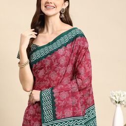 RATAN Ethnic Motifs Pure Cotton Saree-image-77