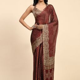 RACHNA Chevron printed Ready to Wear Saree-29