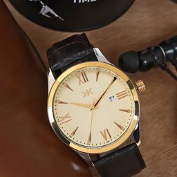 Killer Men Brass Leather Straps Analogue Watch KLMO78A-51