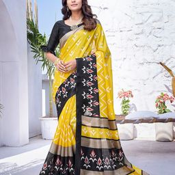 KALINI Floral Printed Mysore Silk Saree-image-26