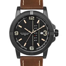 GIORDANO Men Dial & Leather Straps Analogue Watch GD-50007-01-picture-12
