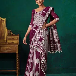 KALINI Assamese Mekhela Chador Saree With Blouse Piece-picture-47