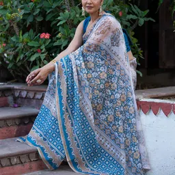 ASPORA Floral Printed Baluchari Saree-picture-38