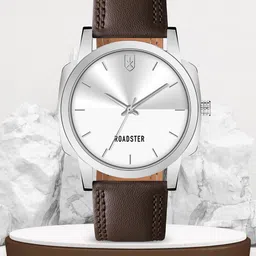 The Roadster Lifestyle Co. Men Leather Straps Analogue Watch RD-08-Silver-picture-37