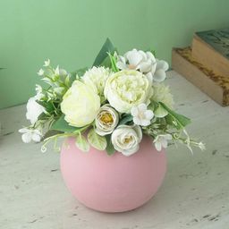 The Decor Mart Pink Modern Globe Ceramic Vase-53