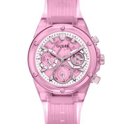 GUESS Women Purple Embellished Dial & Purple Straps Analogue Watch GW0438L2-Pink-image-46