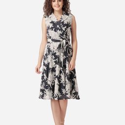 MABISH by Sonal Jain Floral Printed Cotton A-Line Dress-image-41