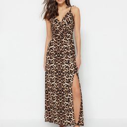 Trendyol Animal Printed A-Line Maxi Dress-image-60