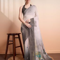 RACHNA Ethnic Motifs Pure Georgette Saree-picture-51