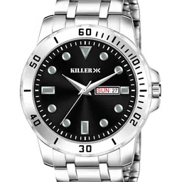 Killer Men Stainless Steel Bracelet Style Straps Analogue Watch KL-9101-BLACK-30