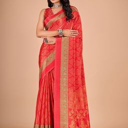 NIRMAL CREATION Bandhani Printed Saree-image-44