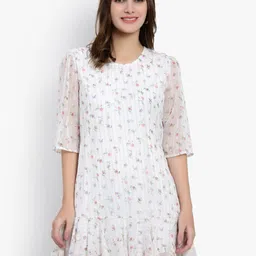 DRIRO Floral Chiffon A-Line Dress-picture-46