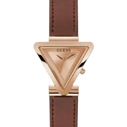 GUESS Women Rose Gold-Toned Dial & Brown Straps Analogue Watch GW0548L2-image-41