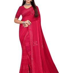 RANGRASIYA Striped Beads and Stones Embellished Saree-picture-14