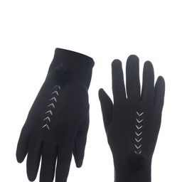 Alexvyan Women Patterned Touch Screen Wind & Snow Proof Fleece Hand Gloves-58