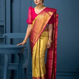 BerMondsey Woven Design Zari  Banarasi Saree-picture-40