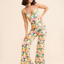 TANDUL Abstract Printed Shoulder Straps Maxi Dress-image-54
