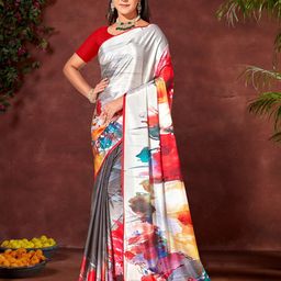 Anouk Abstract Printed Art Silk Saree-10