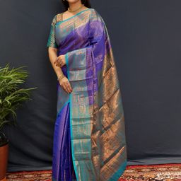 Mitera Woven Design Zari Kanjeevaram Saree-picture-56