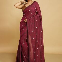 BENGAL HANDLOOM Ethnic Motifs Woven Designed Taant Saree-image-97