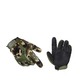 Alexvyan Printed Anti-Skid Snuggly-Fit Full Finger Sports Gloves-image-13