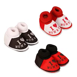 BAESD Kids Pack of 3 Colourblocked Booties-10