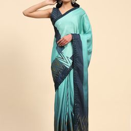 RACHNA Geometric Printed Sequinned Ready To Wear Saree-11