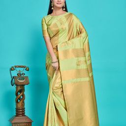 MIMOSA Striped Zari Art Silk Kanjeevaram Saree-picture-17