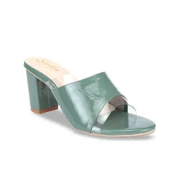 SAPATOS Women Peep Toe Block Mules-29