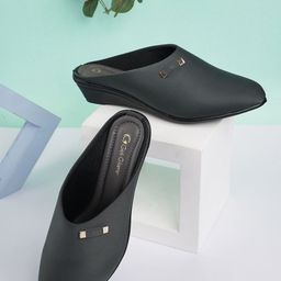 Get Glamr Embellished Comfort Heels Mules-51