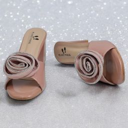 PLANET WALK Colourblocked Party Block Mules-51