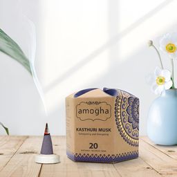 Iris Brown & Blue 4 Pieces Amogha Kasturi Musk Home Fragrances-picture-3
