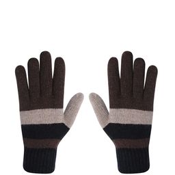 LOOM LEGACY Men Colourblocked Winter Acrylic Hand Gloves-image-25