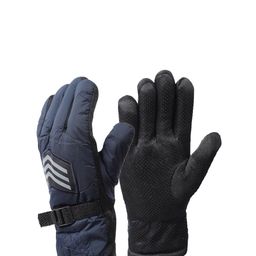 ELLIS Unisex Blue Solid Hand Gloves-image-26