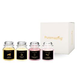 Imvelo Green your hygiene White & Pink  4Pcs Scented Jar Candles-33