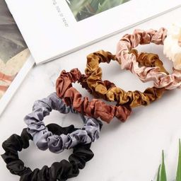 DN Creation Set Of 12 Satin Ponytail Holders-15