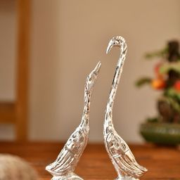 Fashion Bizz Silver-Toned White Saras Idol Showpieces-image-17