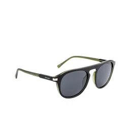 OPIUM Men Grey Lens & Black Aviator Sunglasses with Polarised and UV Protected Lens-16
