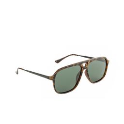OPIUM Men Green Lens & Brown Rectangle Sunglasses with Polarised Lens-11