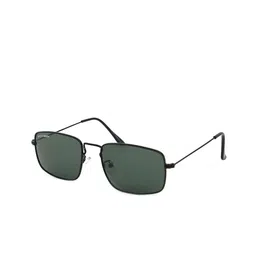 Micelo Martin Men Green Lens & Black Square Sunglasses with UV Protected Lens MM1006 C2-15