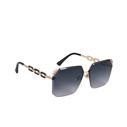 AISLIN Unisex Wayfarer Sunglasses & UV Protected Lens ES_12880-91-AS-63085-BLK-GLBK-WFSQ-image-88