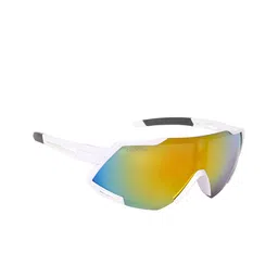 NuVew Unisex Sports Sunglasses with UV Protected Lens ES_16603-34-NW-9806-fGLD-WHGY-SPWA-24