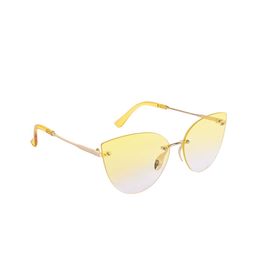 AISLIN Women Cateye Sunglasses with UV Protected Lens ES_14899-89-AS-18006-YLW-GLYL-CE-38
