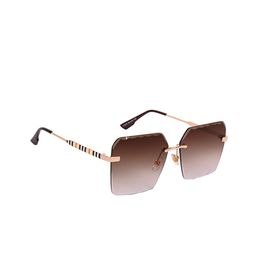 AISLIN Unisex Square Sunglasses with UV Protected Lens ES_12842-91-AS-61030-BRW-GLCM-SQ-14